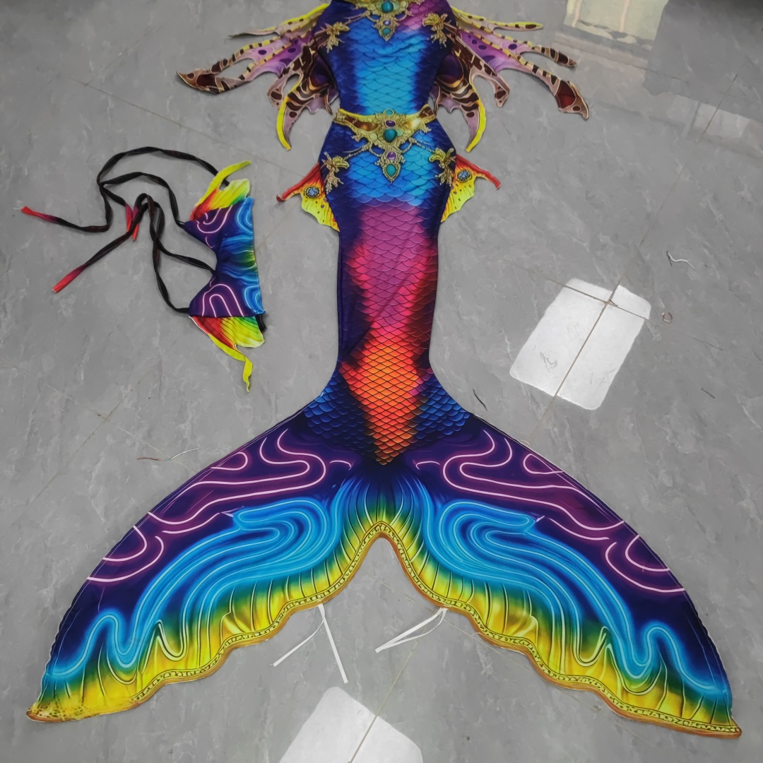 Aquarium - Meerjungfrauenschwanz für Erwachsene, Unterwasser-Performance-Kostüm, Aquarium-Shooting, Tauchtraining,