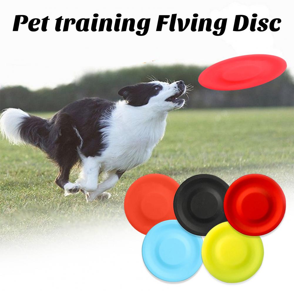 Flying Disc Dog Training Toy - Haustier Hund fliegende Scheibe Spielzeug, Kieselgel,
