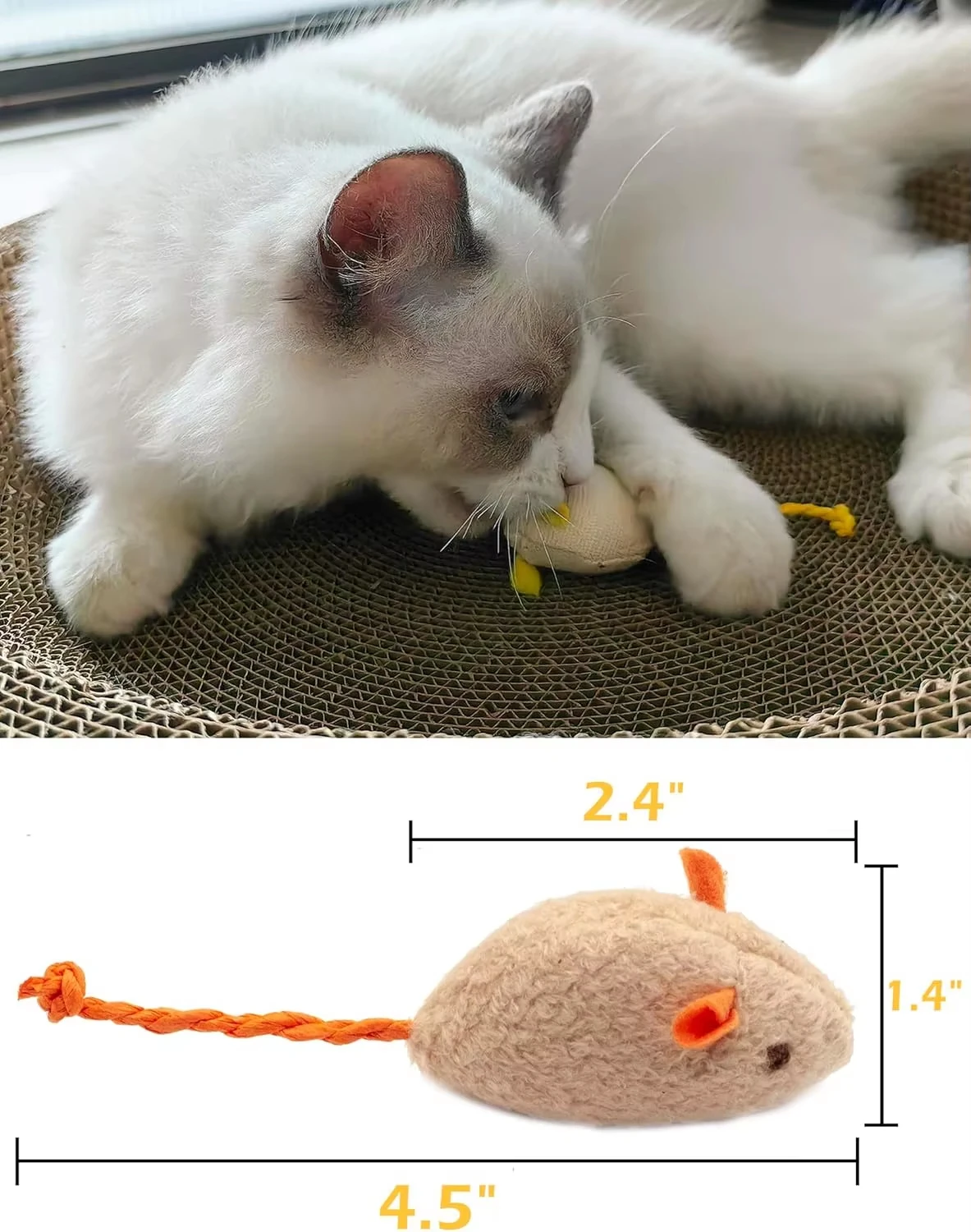 5 Stück Katzenspielzeug mit Ra – Catnip Interactive Plush Mouse Bewertung und Preis