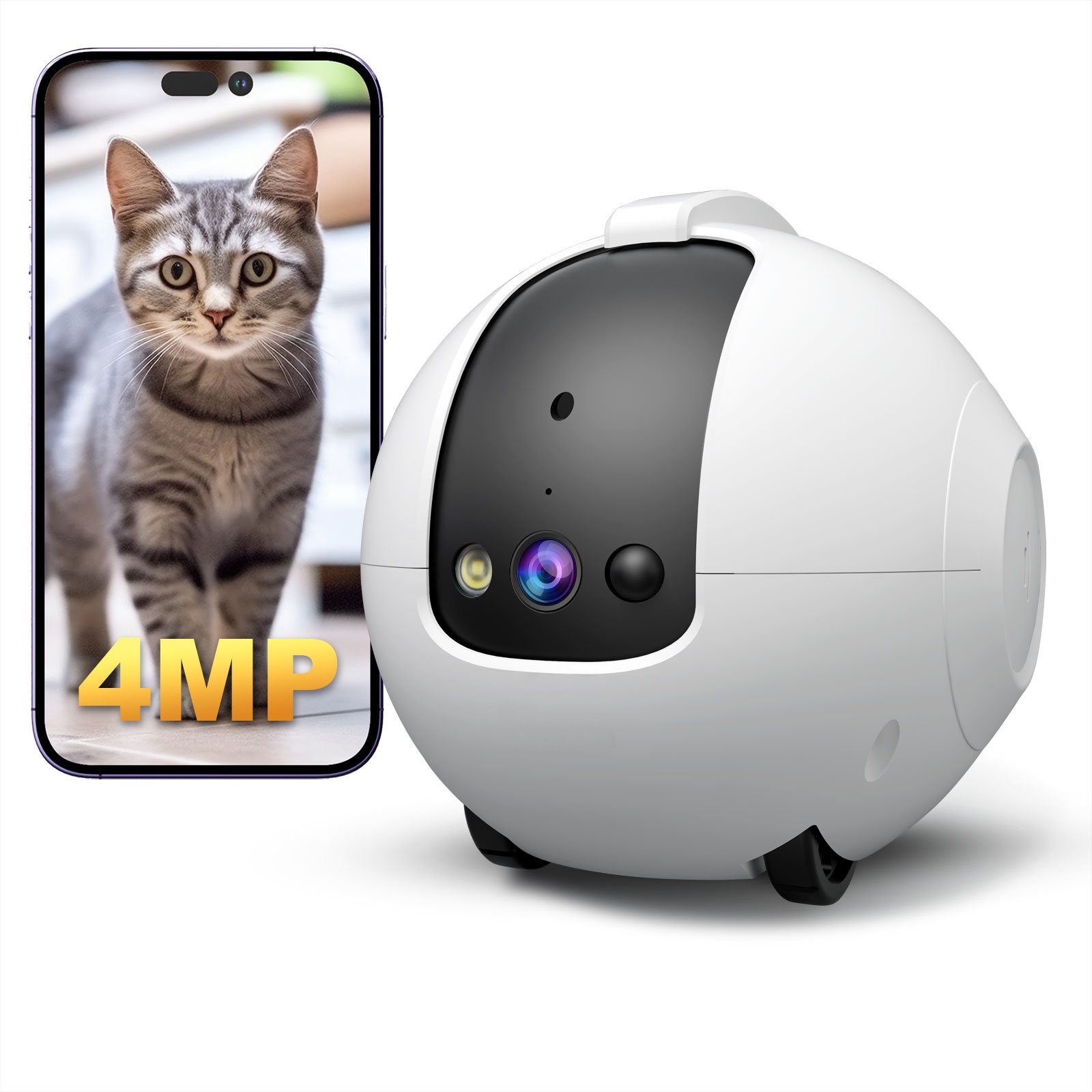 Haustier-Kamera-Roboter 4MP Ha – Cat Toys Bewertung und Preis